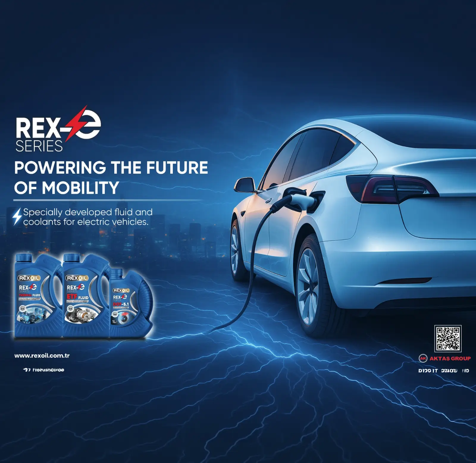 Aktaş Group | REXOIL, elektrikli araçlarınız için Rex-e serisini satışa sundu !